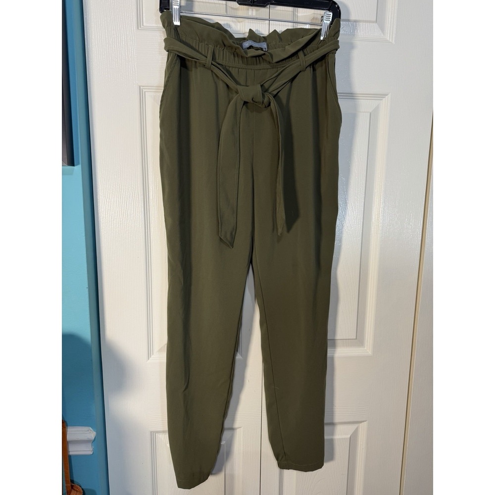 Artizia Octavia Women's Paper bag Pants Olive Green Size Small